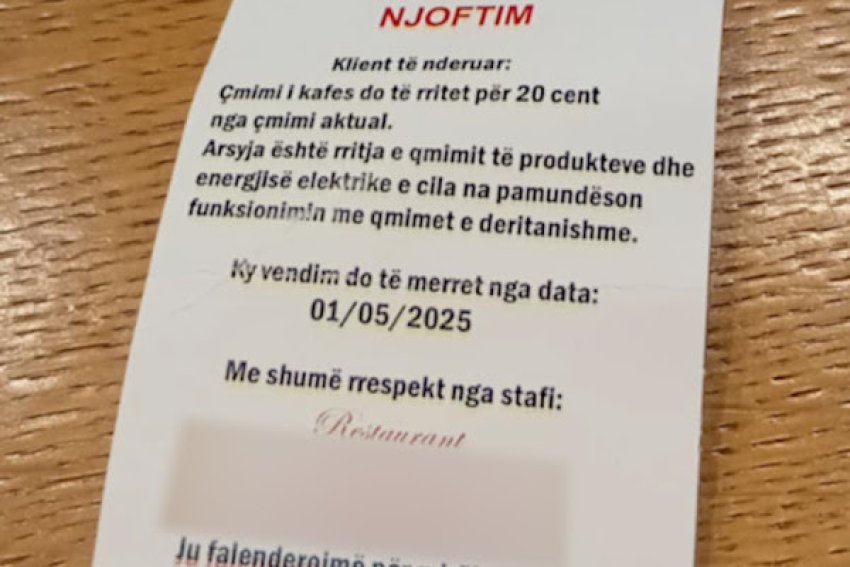 Qytetarët ankohen për shtrenjtim  gastronomët e furrtarët  fajësojnë  rrymën