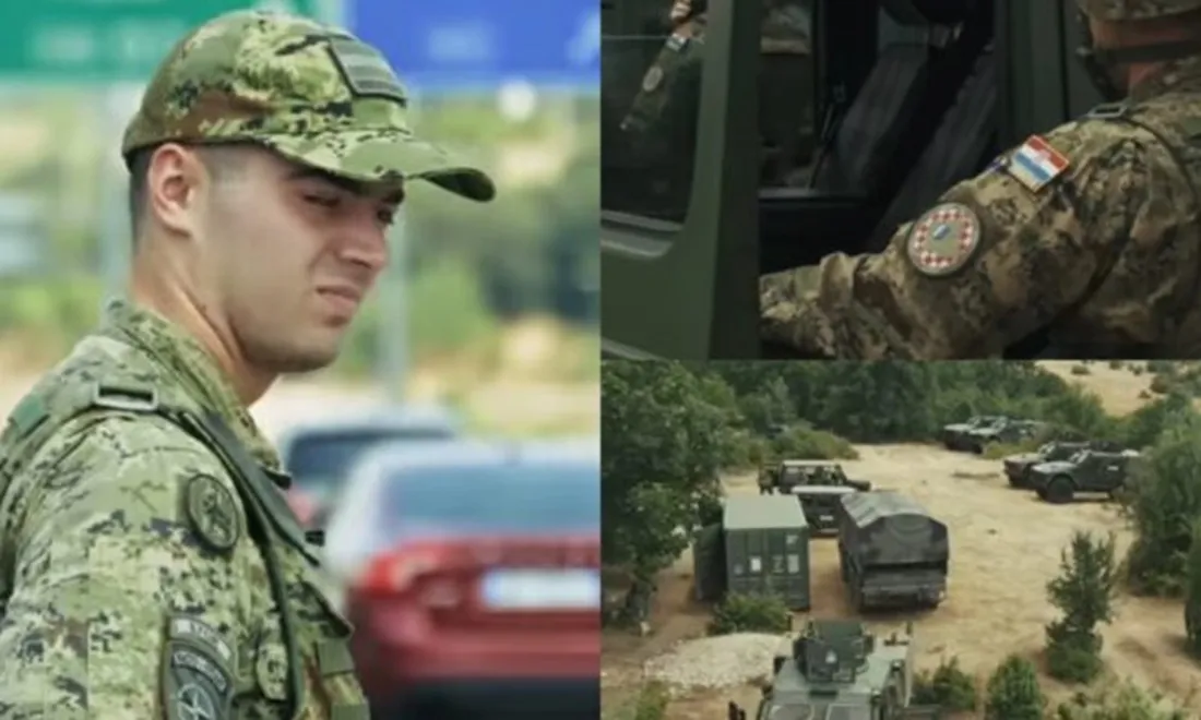 Ushtarë kroatë patrullojnë në Vërmicë  KFOR  Prania e tyre në terren  e rëndësishme për ambient të sigurt dhe stabil
