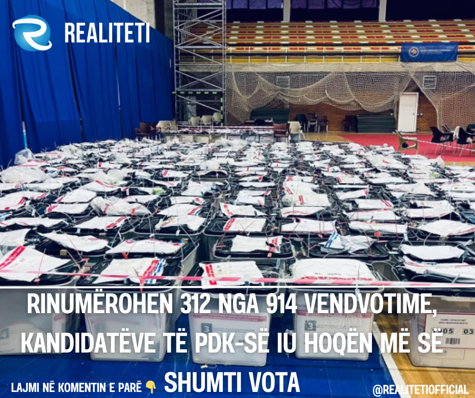 Rinumërohen 312 nga 914 vendvotime  kandidatëve të PDK së iu hoqën më së shumti vota