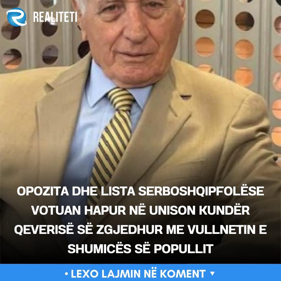 Opozita dhe Lista serboshqipfolëse votuan hapur në unison kundër Qeverisë së zgjedhur me vullnetin e shumicës së popullit