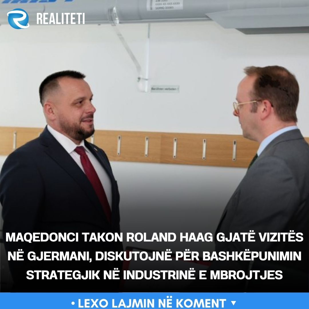 Maqedonci takon Roland Haag gjatë vizitës në Gjermani  diskutojnë për bashkëpunimin strategjik në industrinë e mbrojtjes