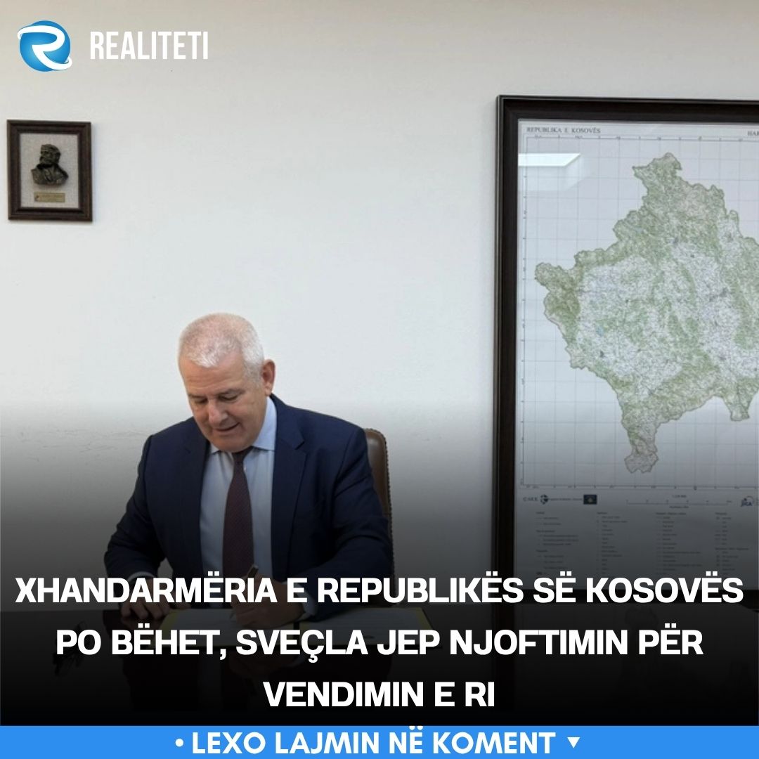 Xhandarmëria e Republikës së Kosovës po bëhet  Sveçla jep njoftimin për vendimin e ri