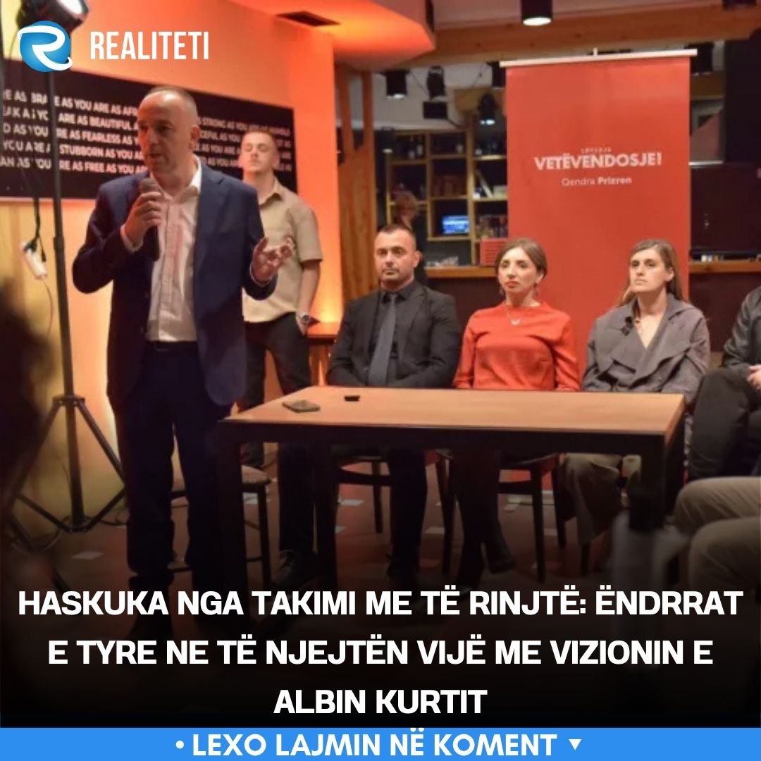 Haskuka nga takimi me të rinjtë  Ëndrrat e tyre ne të njejtën vijë me vizionin e Albin Kurtit