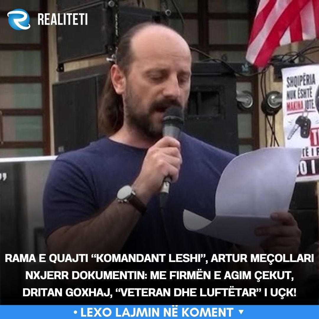 Rama e quajti  komandant leshi   Artur Meçollari nxjerr dokumentin  Me firmën e Agim Çekut  Dritan Goxhaj   Veteran dhe Luftëtar  i UÇK 
