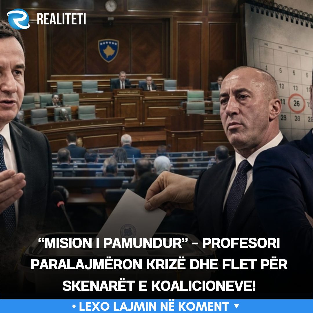  Mision i pamundur    Profesori paralajmëron krizë dhe flet për skenarët e koalicioneve 