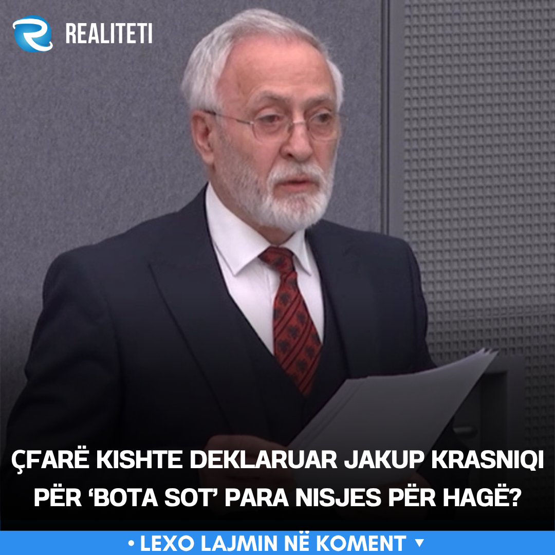 Ҫfarë kishte deklaruar Jakup Krasniqi për  Bota sot  para nisjes për Hagë 