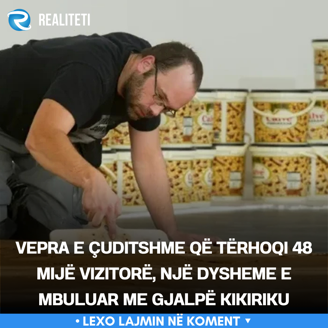 Vepra e çuditshme që tërhoqi 48 mijë vizitorë  një dysheme e mbuluar me gjalpë kikiriku