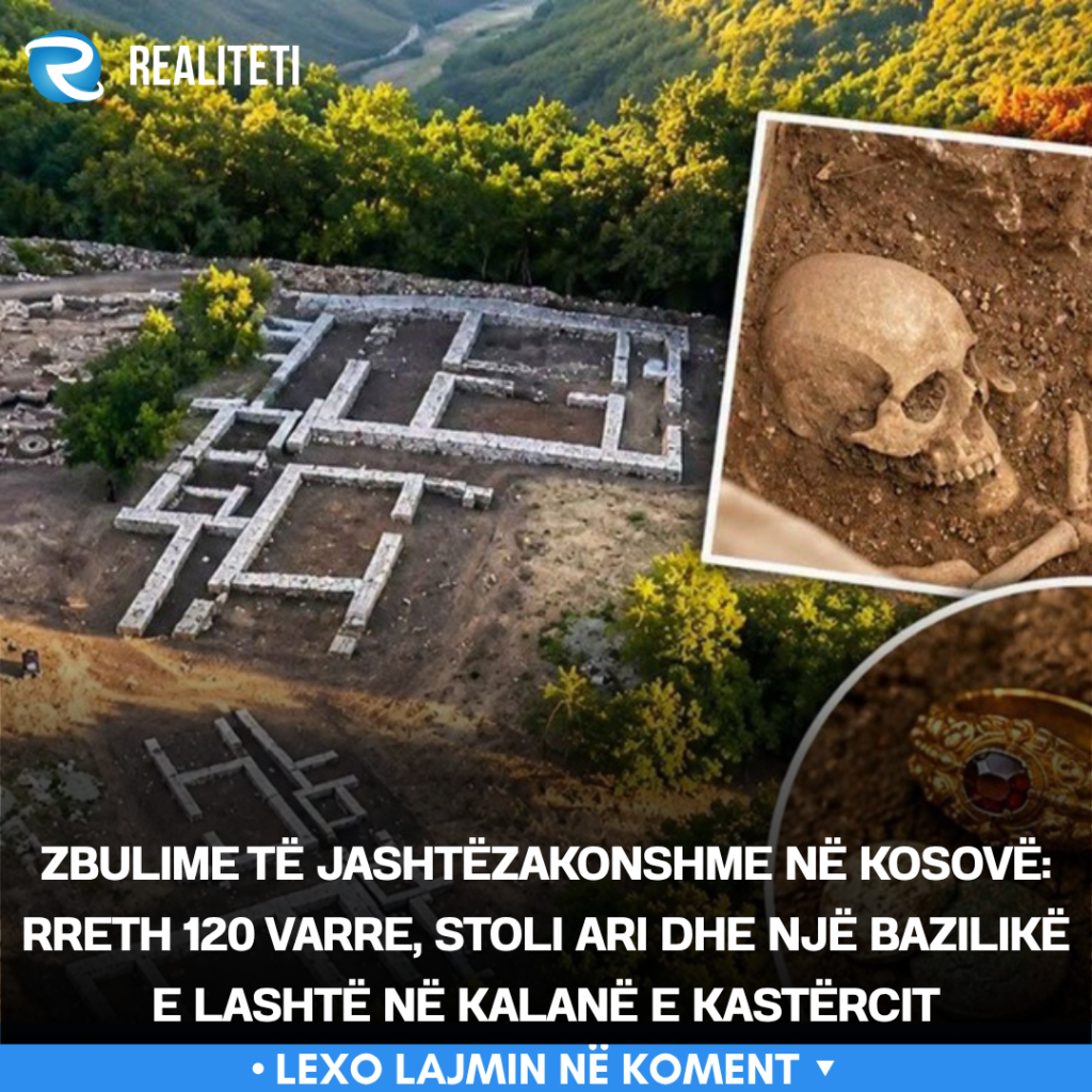 Zbulime të jashtëzakonshme në Kosovë  Rreth 120 varre  stoli ari dhe një bazilikë e lashtë në Kalanë e Kastërcit