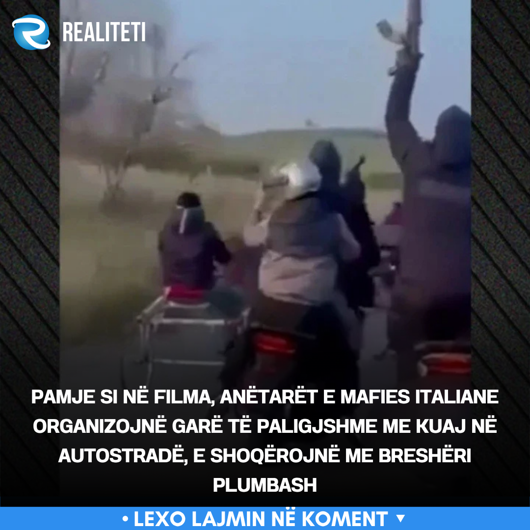 Pamje si në filma  anëtarët e mafies italiane organizojnë garë të paligjshme me kuaj në autostradë  e shoqërojnë me breshëri plumbash