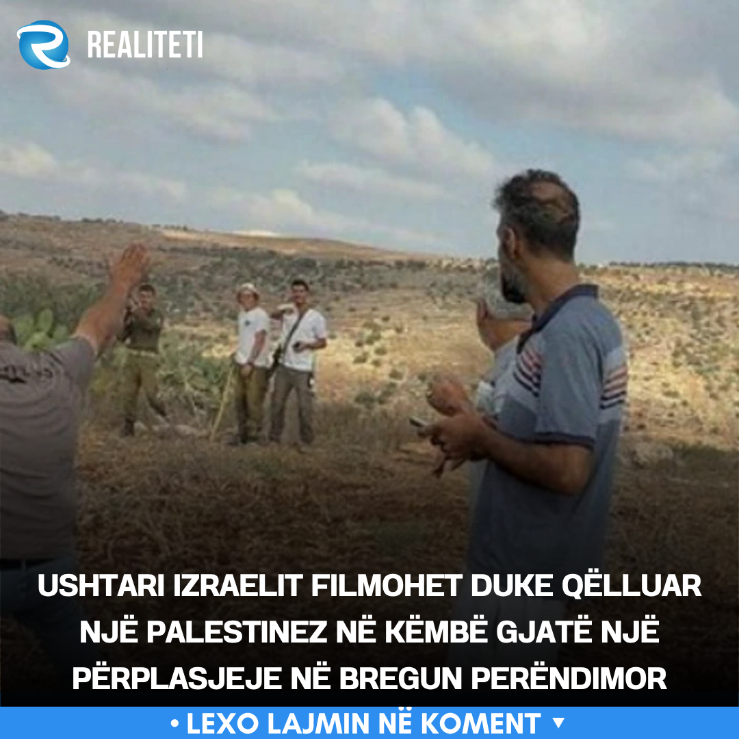 Ushtari izraelit filmohet duke qëlluar një palestinez në këmbë gjatë një përplasjeje në Bregun Perëndimor