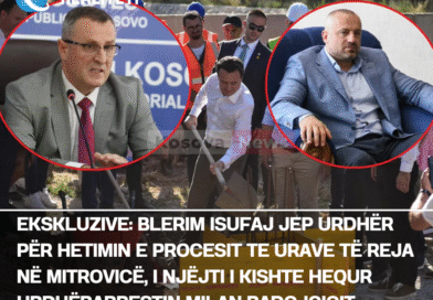 Ekskluzive: Blerim Isufaj jep urdhër për hetimin e procesit te urave të reja në Mitrovicë, i njëjti i kishte hequr urdhërarrestin Milan Radojçiqit