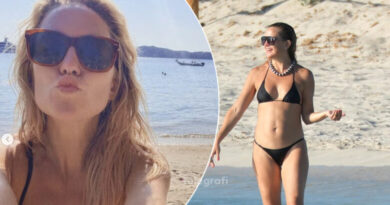 Kate Hudson shkëlqen në bikini të zeza në Ibiza, mes pushimeve verore me familjen dhe miqtë e saj të famshëm