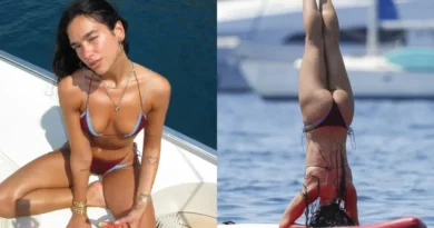 Dua Lipa s’njeh kufij, bën joga në një dërrasë sërfi