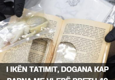 I ikën tatimit, Dogana kap barna me vlerë rreth 49 mijë euro