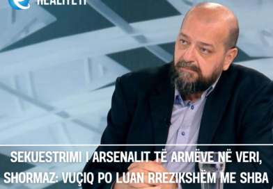 Sekuestrimi i arsenalit të armëve në veri, Shormaz: Vuçiq po luan rrezikshëm me SHBA dhe NATO-n