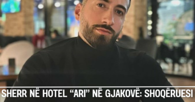 Sherr në hotel “Ari” në Gjakovë: Shoqëruesi i këngëtarit Jozefin Marku përIeshet me recepsionistin