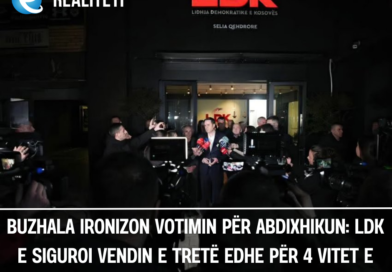Buzhala ironizon votimin për Abdixhikun: LDK e siguroi vendin e tretë edhe për 4 vitet e ardhshme