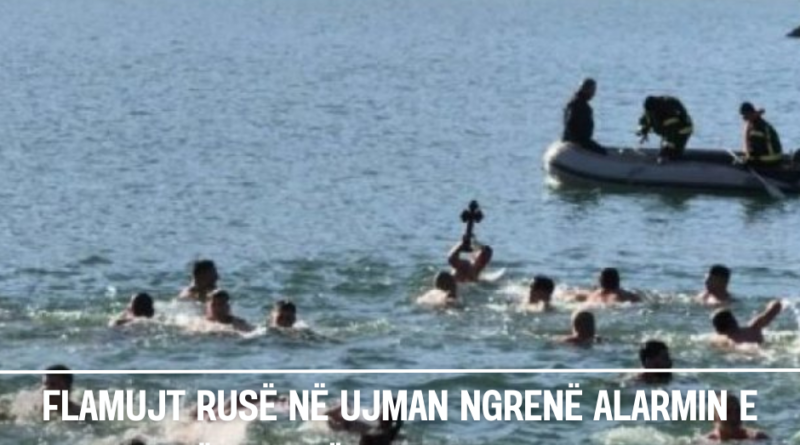Flamujt rusë në Ujman ngrenë alarmin e sigurisë – festë fetare apo provokim i orkestruar?