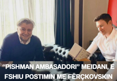 “Pishman ambasadori” Meidani, e fshiu postimin me Fërçkovskin pas reagimeve