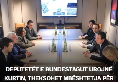 Deputetët e Bundestagut urojnë Kurtin, theksohet mbështetja për Kosovën
