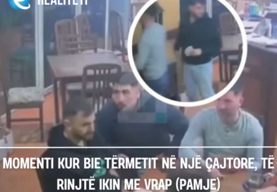 Momenti kur bie tërmetit në një çajtore, të rinjtë ikin me vrap (PAMJE)