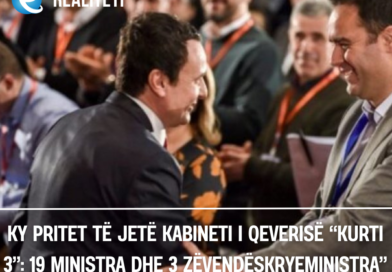Ky pritet të jetë kabineti i Qeverisë “Kurti 3”: 19 ministra dhe 3 zëvendëskryeministra”