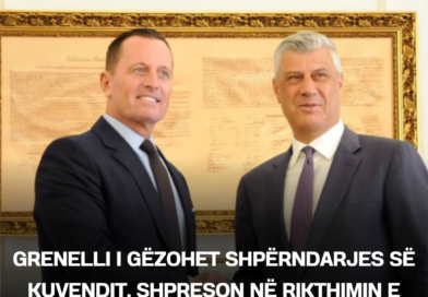 Grenelli i gëzohet shpërndarjes së Kuvendit, shpreson në rikthimin e Thaçit për zgjedhje