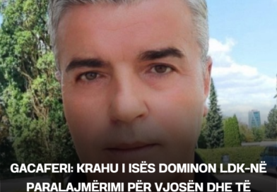 Gacaferi: Krahu i Isës dominon LDK-në – paralajmërimi për Vjosën dhe të tjerët