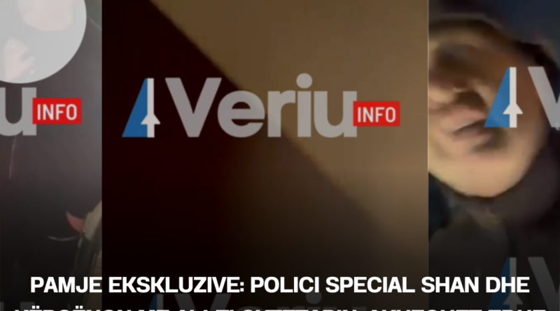 Pamje ekskluzive: Polici special shan dhe kërcënon me allti qytetarin, akuzohet edhe se vodhi cigare të destinuara për terminalin doganor