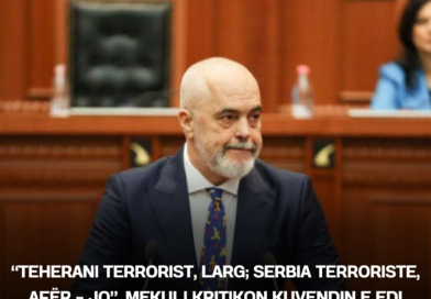 “Teherani terrorist, larg; Serbia terroriste, afër – jo”, Mekuli kritikon Kuvendin e Edi Ramës për rezolutën ndaj Iranit
