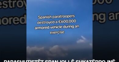 Parashutistët spanjollë shkatërrojnë aksidentalisht automjet të blinduar 600 mijë eurosh
