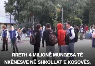 Rreth 4 milionë mungesa të nxënësve në shkollat e Kosovës, ministri Çeku ka një zgjidhje