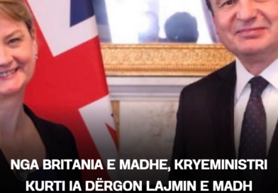 Nga Britania e Madhe, Kryeministri Kurti ia dërgon lajmin e madh Kosovës