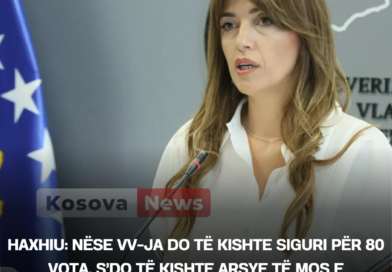 Haxhiu: Nëse VV-ja do të kishte siguri për 80 vota, s’do të kishte arsye të mos e propozonte Osmanin