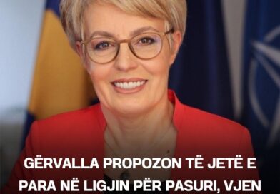 Gërvalla propozon të jetë e para në ligjin për pasuri, vjen reagimi i fortë