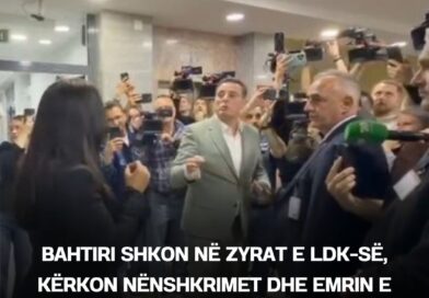 ​Bahtiri shkon në zyrat e LDK-së, kërkon nënshkrimet dhe emrin e kandidatit për president