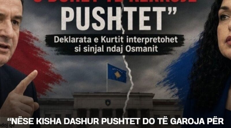 “Nëse kisha dashur pushtet do të garoja për kryeministre”, Gashi ‘shpërthen’ ndaj Osmanit: Dembele, sipërfaqësore, vetëlavdëruese, ka synim për…