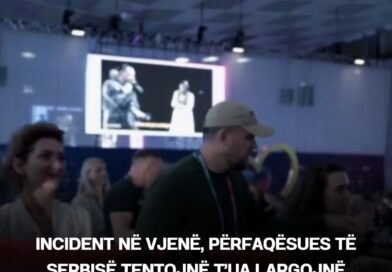 Incident në Vjenë, përfaqësues të Serbisë tentojnë t’ua largojnë gazetarëve flamurin e Kosovës [Video]
