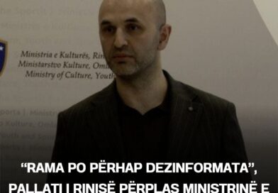 ​“Rama po përhap dezinformata”, Pallati i Rinisë përplas Ministrinë e Komunën – reagon Bislimi