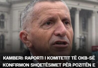 ​Kamberi: Raporti i Komitetit të OKB-së konfirmon shqetësimet për pozitën e shqiptarëve në Luginë të Preshevës