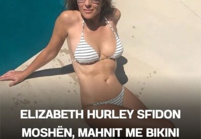 Elizabeth Hurley sfidon moshën, mahnit me bikini pranë pishinës