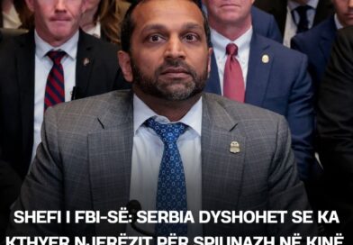 Shefi i FBI-së: Serbia dyshohet se ka kthyer njerëzit për spiunazh në Kinë, jo në SHBA