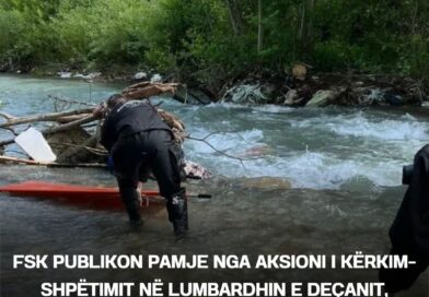 FSK publikon pamje nga aksioni i kërkim-shpëtimit në Lumbardhin e Deçanit, gjendet trupi i pajetë i 55-vjeçares