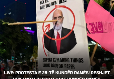 LIVE: Protesta e 25-të kundër Ramës! Reshjet nuk i ndalin protestat kundër Ramës, qytetarët paralajmërojnë masa më të ashpra