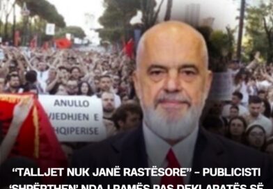 “Talljet nuk janë rastësore” – Publicisti ‘shpërthen’ ndaj Ramës pas deklaratës së fundit për shqiptarët e Kosovës
