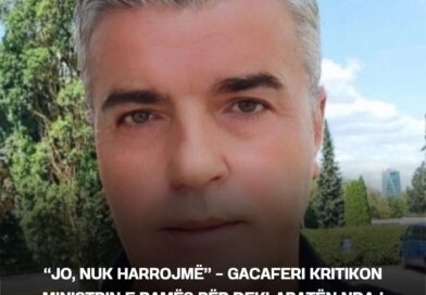 “Jo, nuk harrojmë” – Gacaferi kritikon ministrin e Ramës për deklaratën ndaj Kosovës, ia kujton disa gjëra nga e kaluara