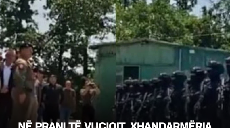 Në prani të Vuçiqit, xhandarmëria serbe interpreton këngën nacionaliste për Kosovën
