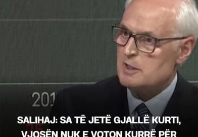 Salihaj: Sa të jetë gjallë Kurti, Vjosën nuk e voton kurrë për presidente