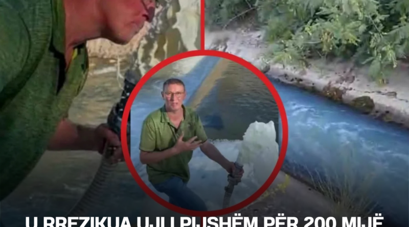 ​U rrezikua uji i pijshëm për 200 mijë banorë/ Personi që hodhi qumësht në Bistricë përballet me padi