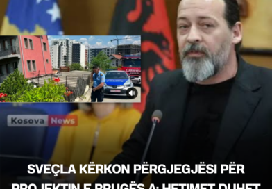 Sveçla kërkon përgjegjësi për projektin e Rrugës A: Hetimet duhet të shkojnë te burimi i problemit